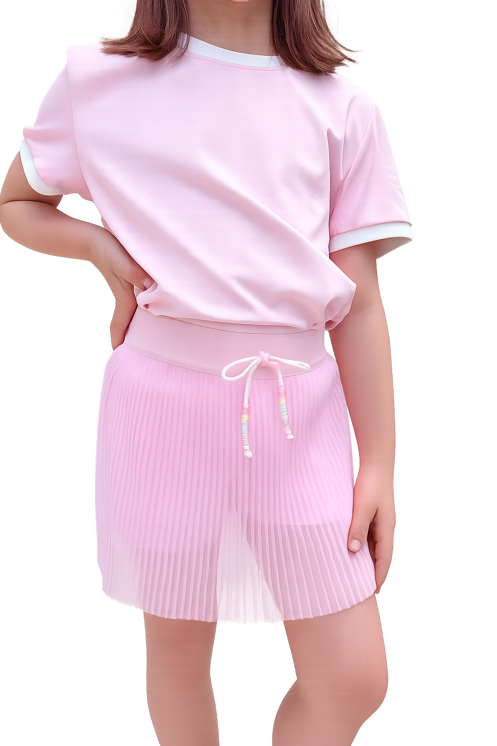Pink Tulle Skirt Set (In stock)
